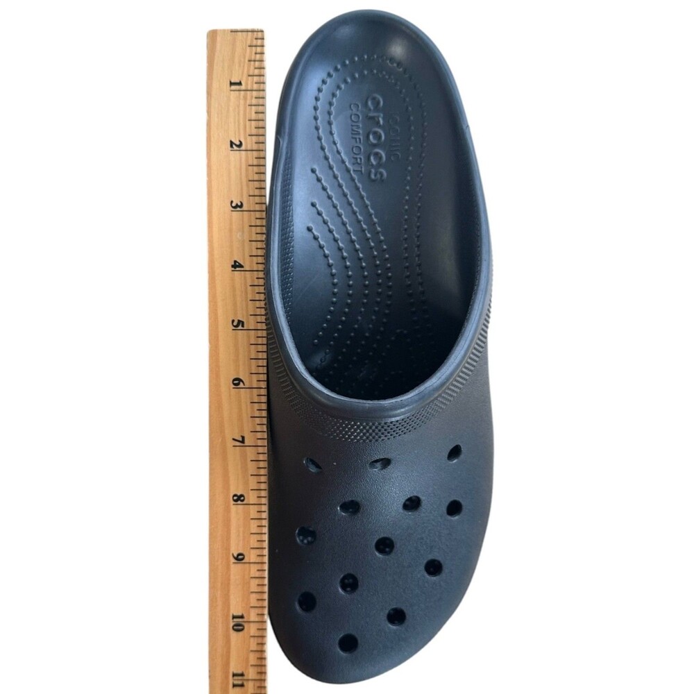 Crocs Women's Siren Crush Clogs Platform Heels Size 11 Black - Picture 11 of 11